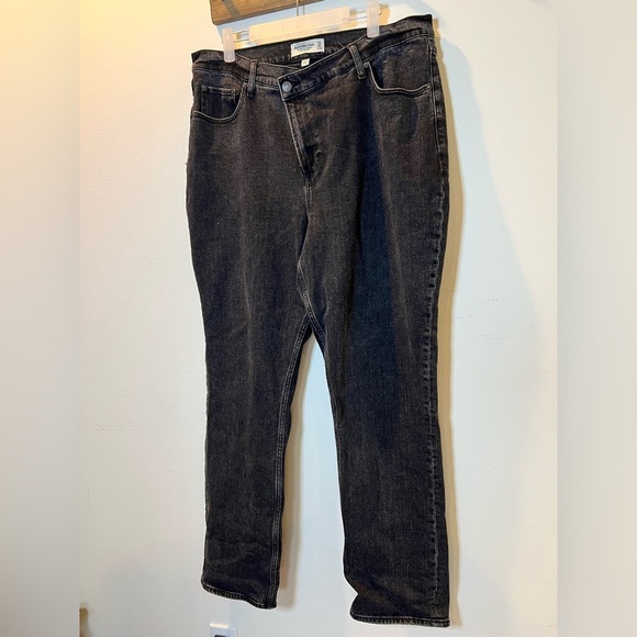 Abercrombie & Fitch The 90’s Slim Straight Ultra High Rise Curve Love size 33 - Picture 3 of 5